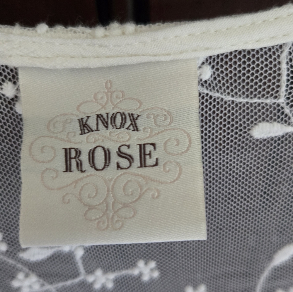 Knox Rose, White Lace Kimono Cardigan, No Size - Picture 2 of 6